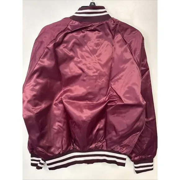 Vintage Sportsmaster Satin Maroon Jacket NEW The Camaro & Trans Am Connection LG